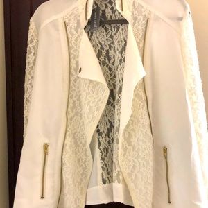 Off White Lace Jacket